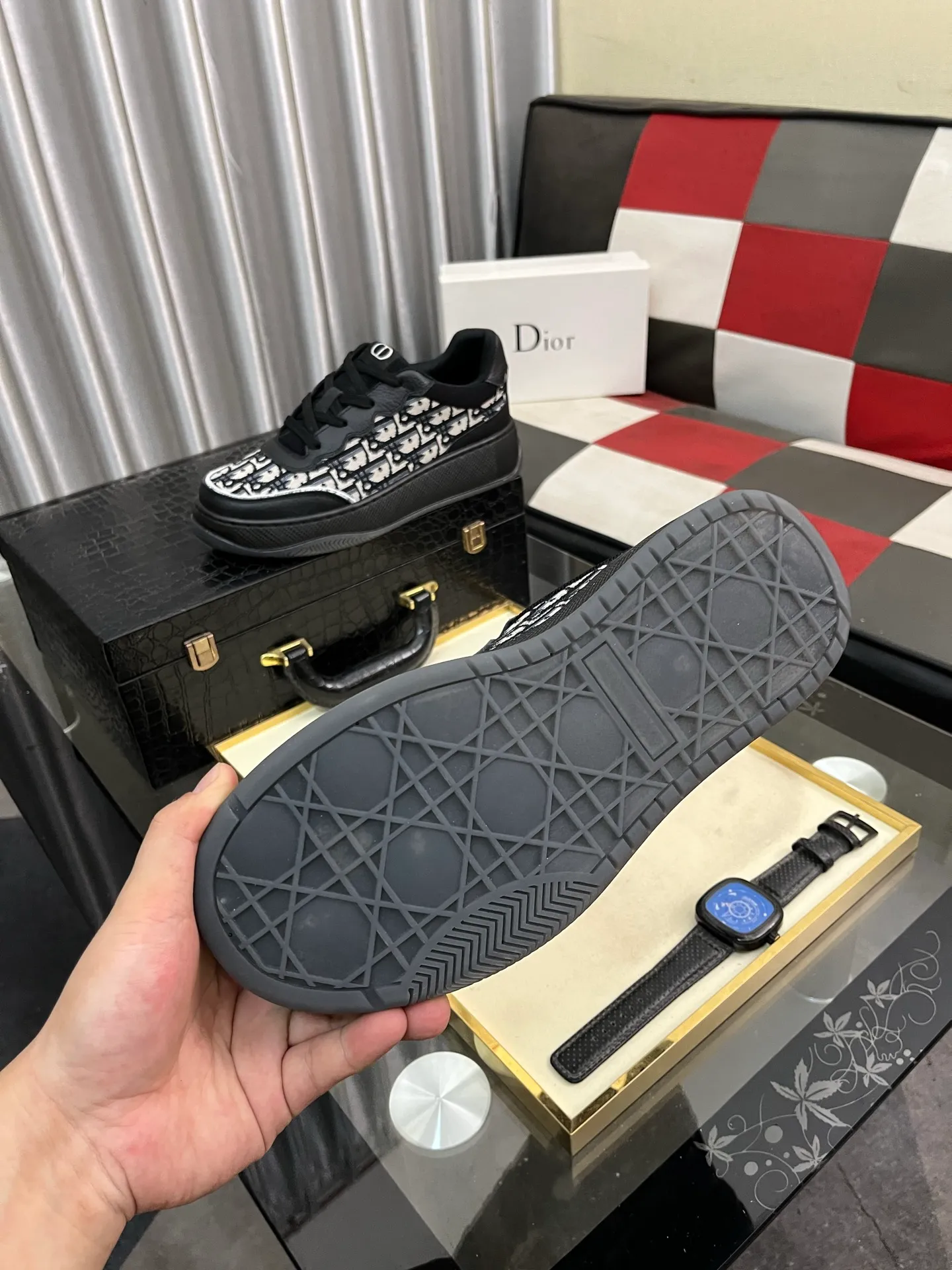Men's Men's Shoes 💰440⌚️⌚️《DIOR*》The latest and most popular casual shoes, top brand [seduce] luxury~purchasing agent, top~quality. [Strong] The upper is made of imported breathable cowhide with material ➕ breathable sheepskin feet (•) and fine workmanship. Original stylish and stylish soft rubber wear-resistant outsole, light and comfortable on the foot, size: 38-444️⃣colors available